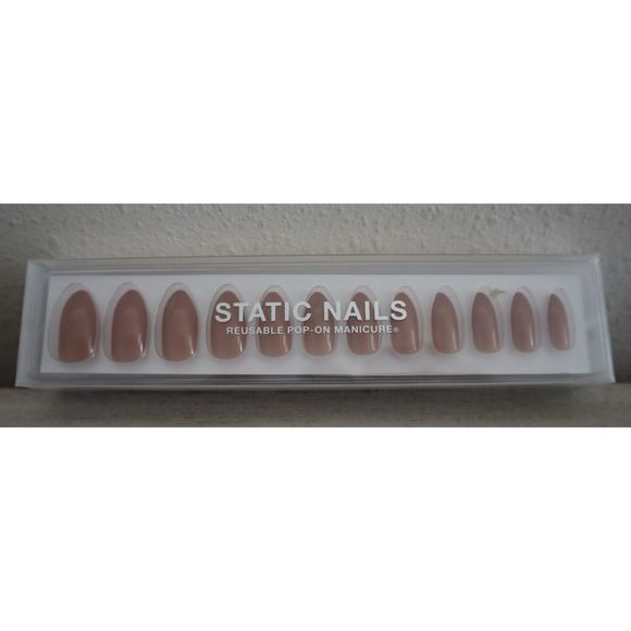 Static Nails Reusable Pop-On Manicure, Toasted Sugar/Soft Ombrè Bellini Lot of 2 - Picture 4 of 5